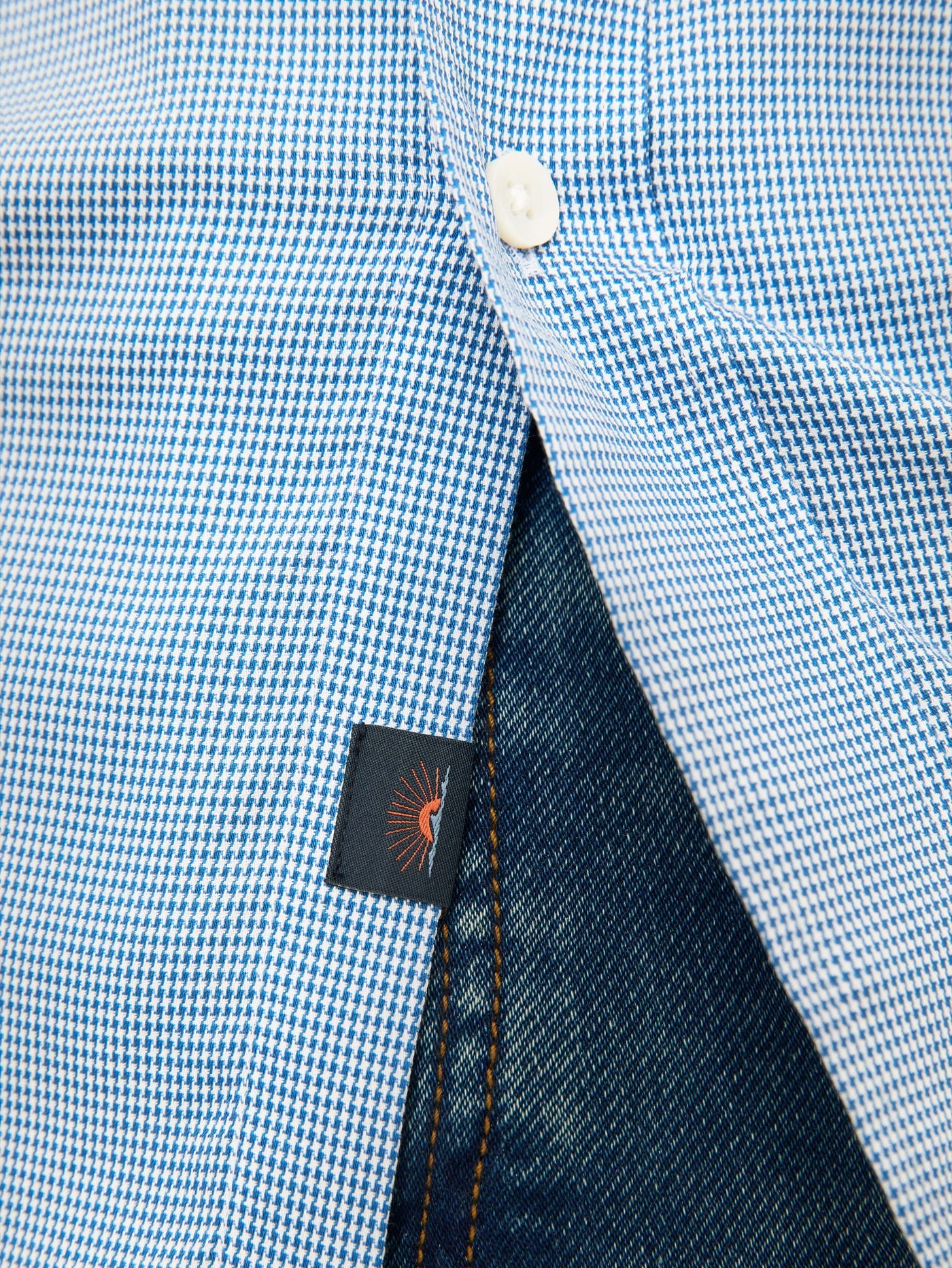 Faherty - The Movement Shirt - Azure Pincheck