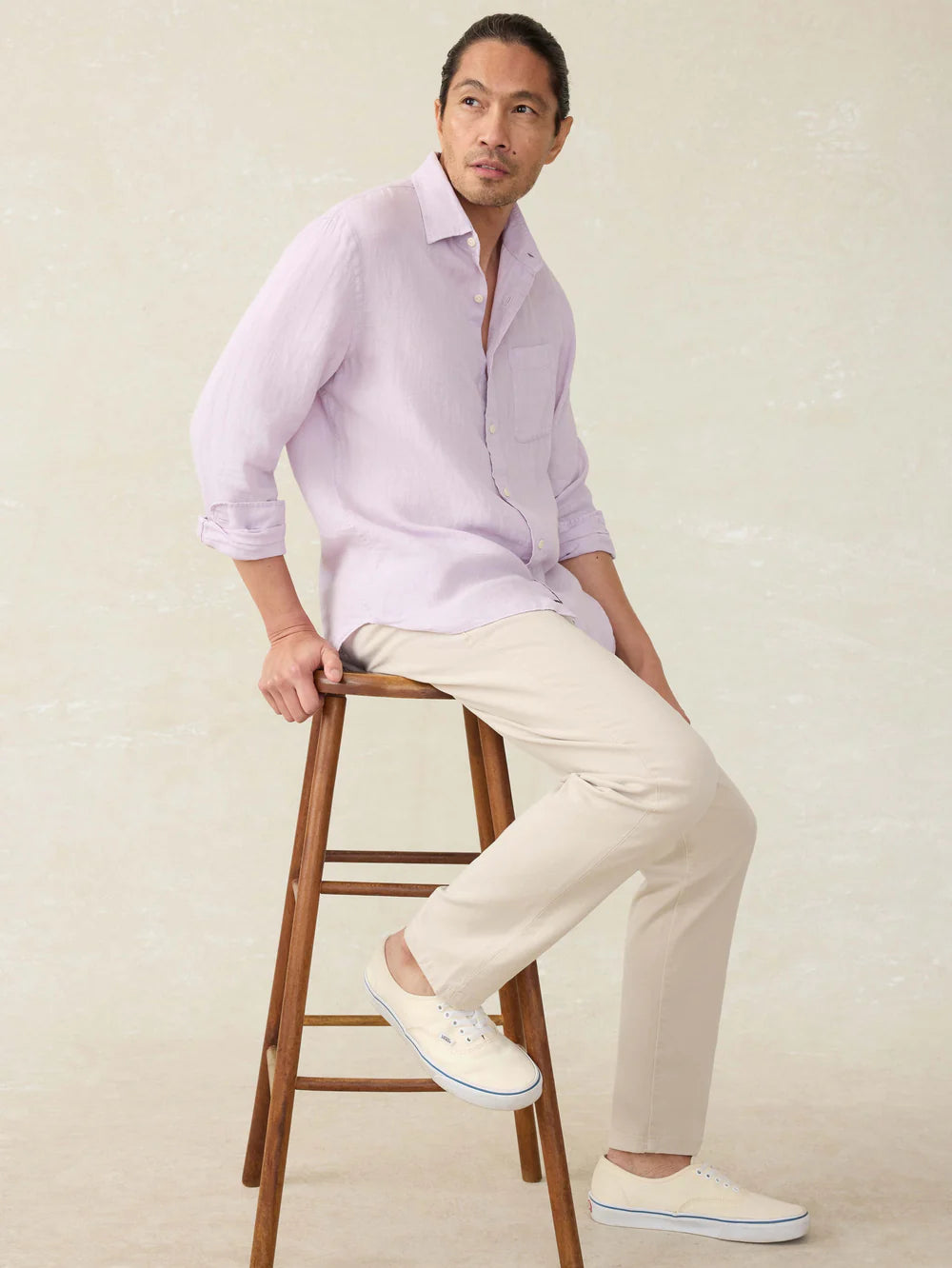 Faherty - Laguna Linen Shirt - Wisteria