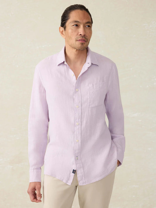 Faherty - Laguna Linen Shirt - Wisteria
