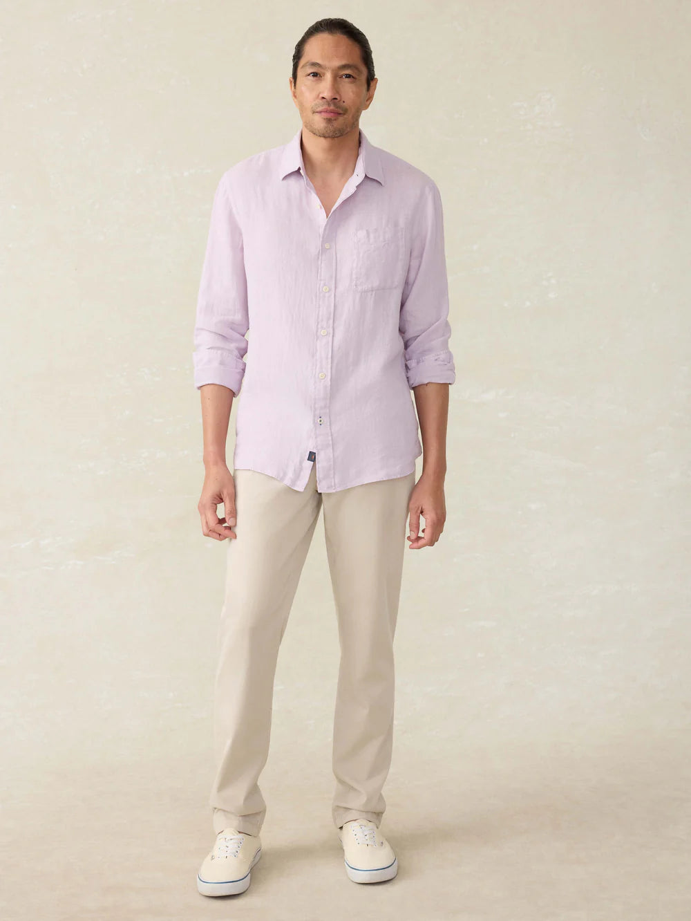Faherty - Laguna Linen Shirt - Wisteria