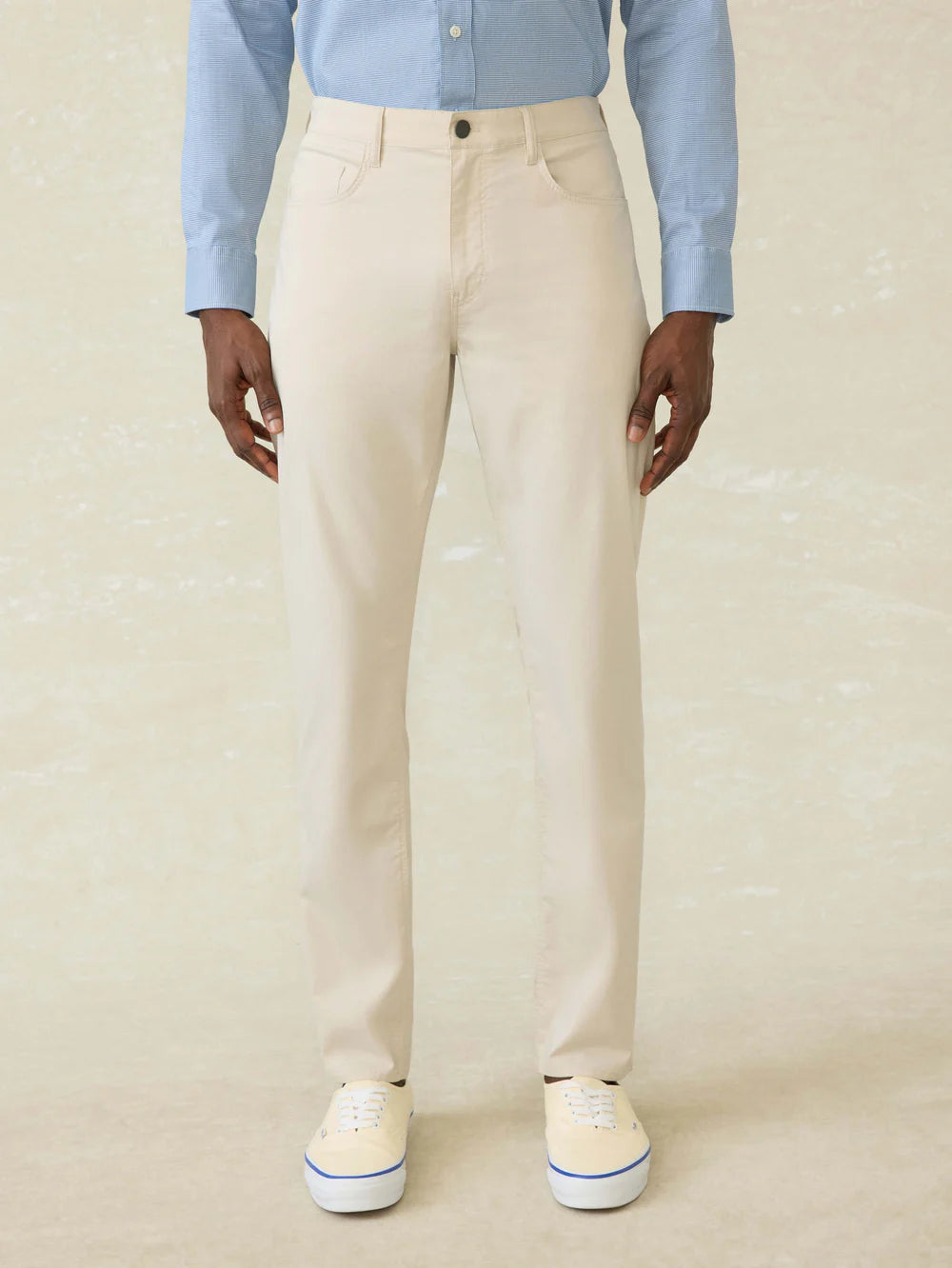 Faherty - Movement 5-Pocket Pant - Light Sand