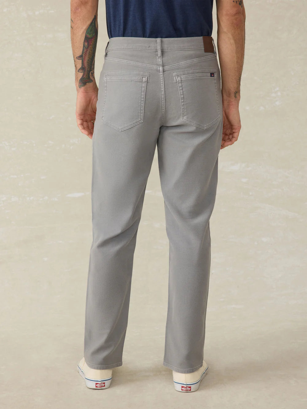 Faherty - Stretch Terry 5-Pocket Pant - Iron