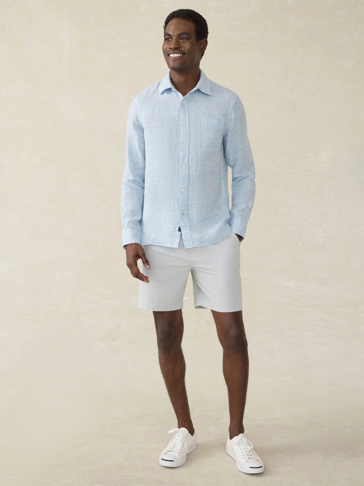 Faherty - All Day Short 7" - Stone