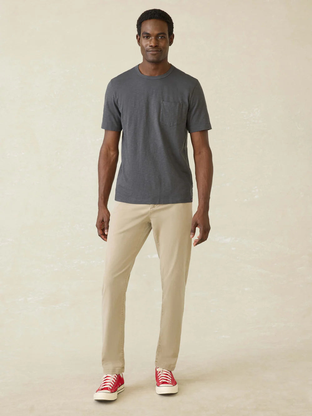 Faherty - Sunwashed Pocket Tee - Graphite