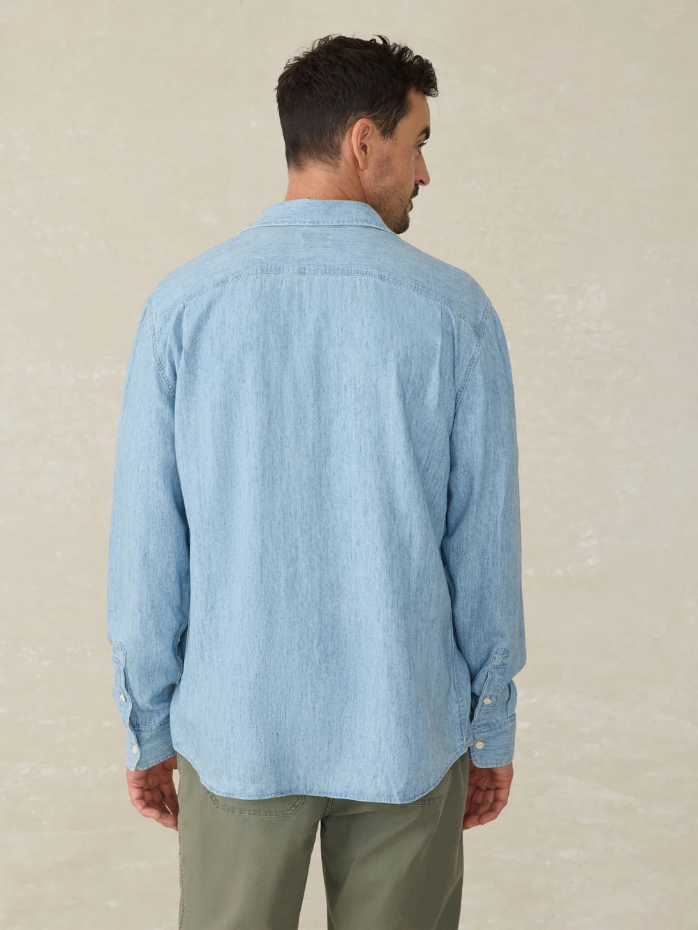 Faherty - The Tried & True Chambray Workshirt - Vintage Indigo
