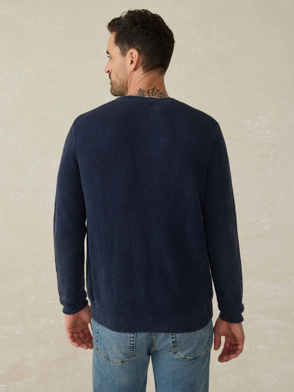 Faherty - Sunwashed Crewneck Sweater - Blue Nights