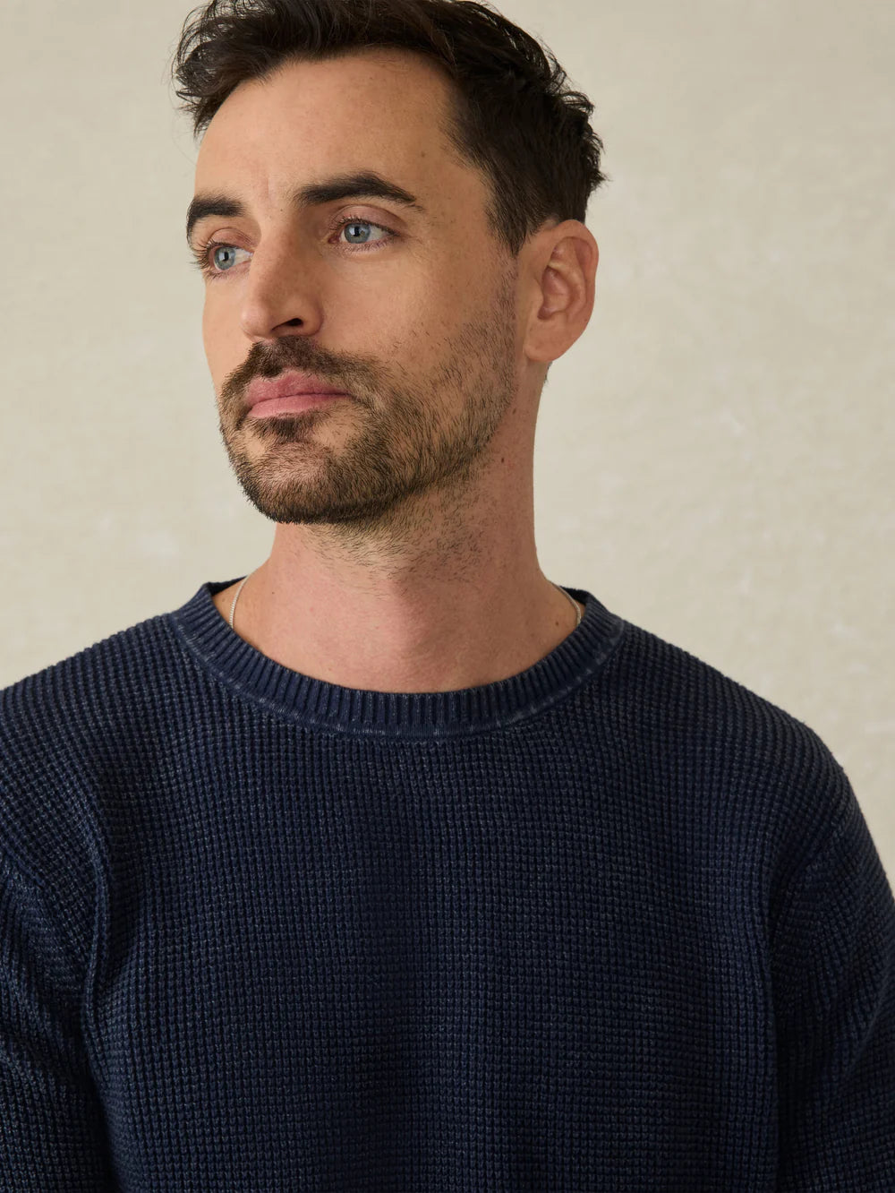 Faherty - Sunwashed Crewneck Sweater - Blue Nights