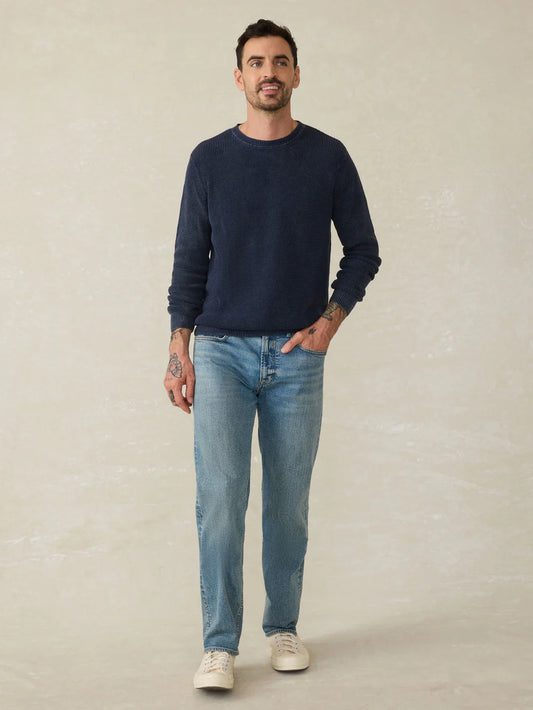 Faherty - Sunwashed Crewneck Sweater - Blue Nights