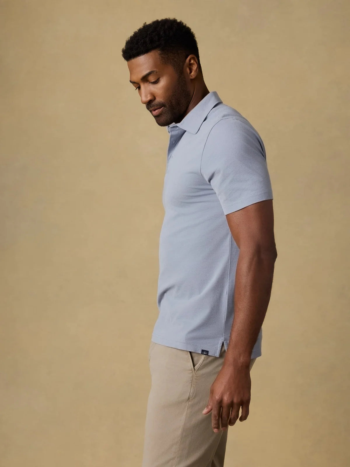 Faherty - Movement Pique Polo - Flint White Melange