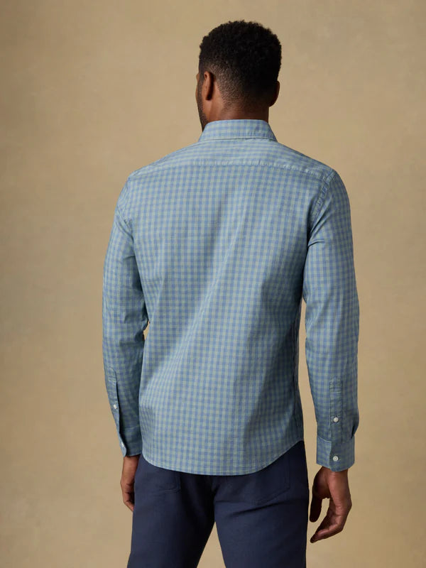 Faherty - The Movement Shirt - Sage Marine Gingham