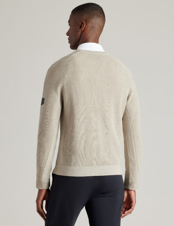 Rhone - Walden Waffle Knit Sweater - Stone Merle