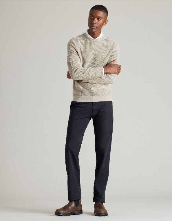 Rhone - Walden Waffle Knit Sweater - Stone Merle