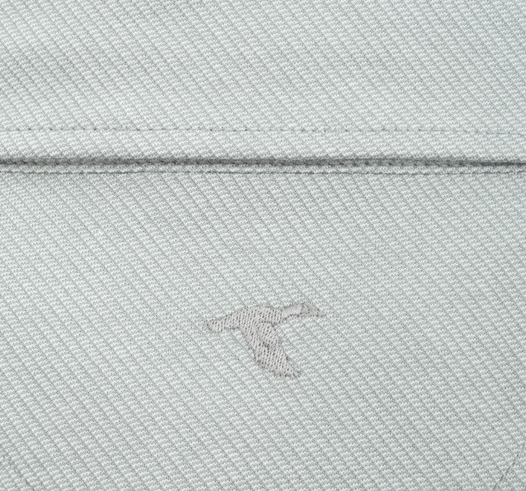 Genteal - Textured Polo - Silverback