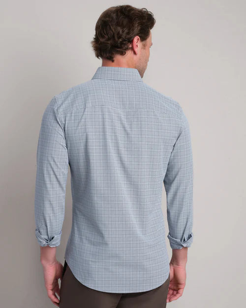 Rhone - State of Mind Shirt - Slim Fit - Blue Pearl Houndstooth