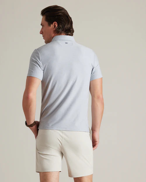 Rhone - WFH Polo - Arctic Blue Heather