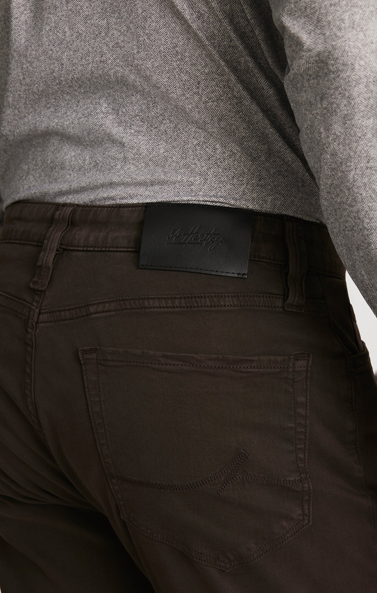 34 Heritage - Charisma Relaxed Straight Leg Pant - Brunette Twill