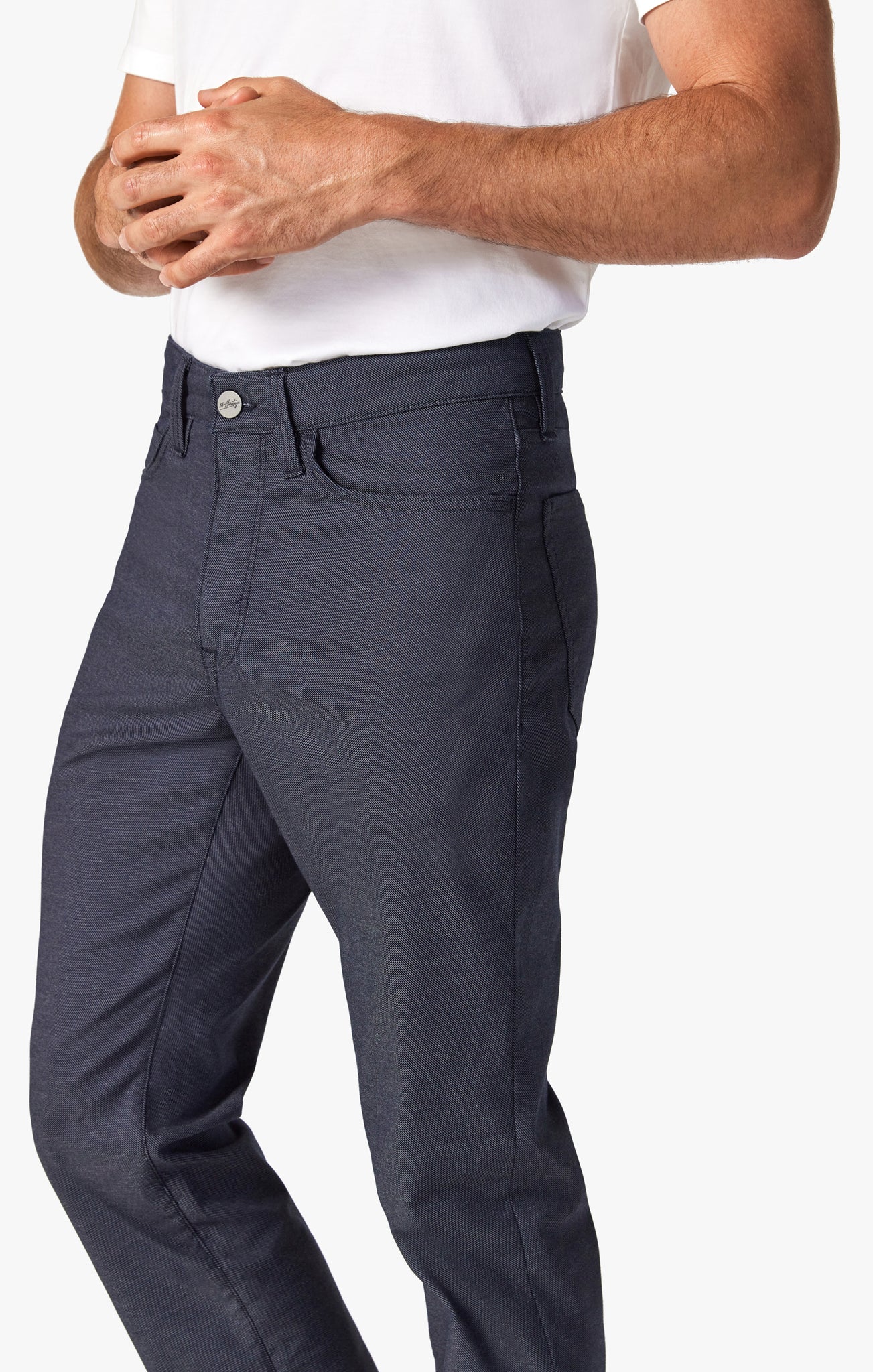 34 Heritage - Charisma Relaxed Straight Pant - Navy Coolmax