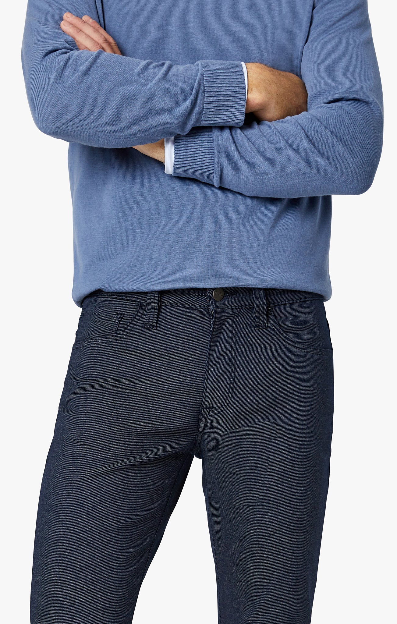 34 Heritage - Courage Straight Leg Pant - Navy Coolmax