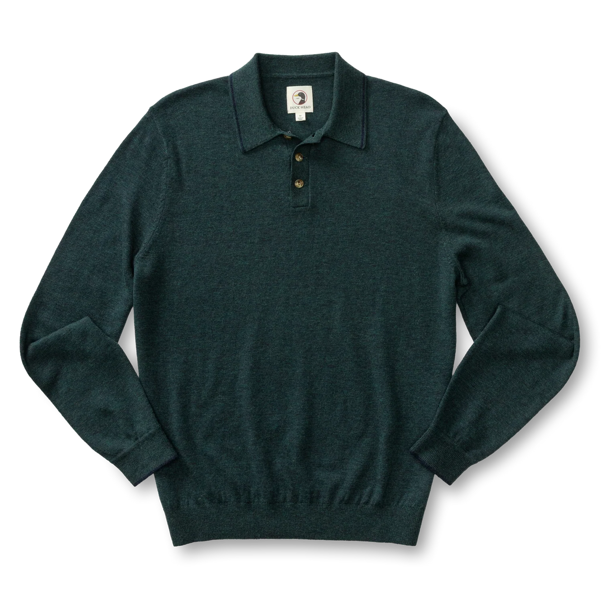 Duck Head - Jonas Merino Polo Sweater - Pine Grove Heather