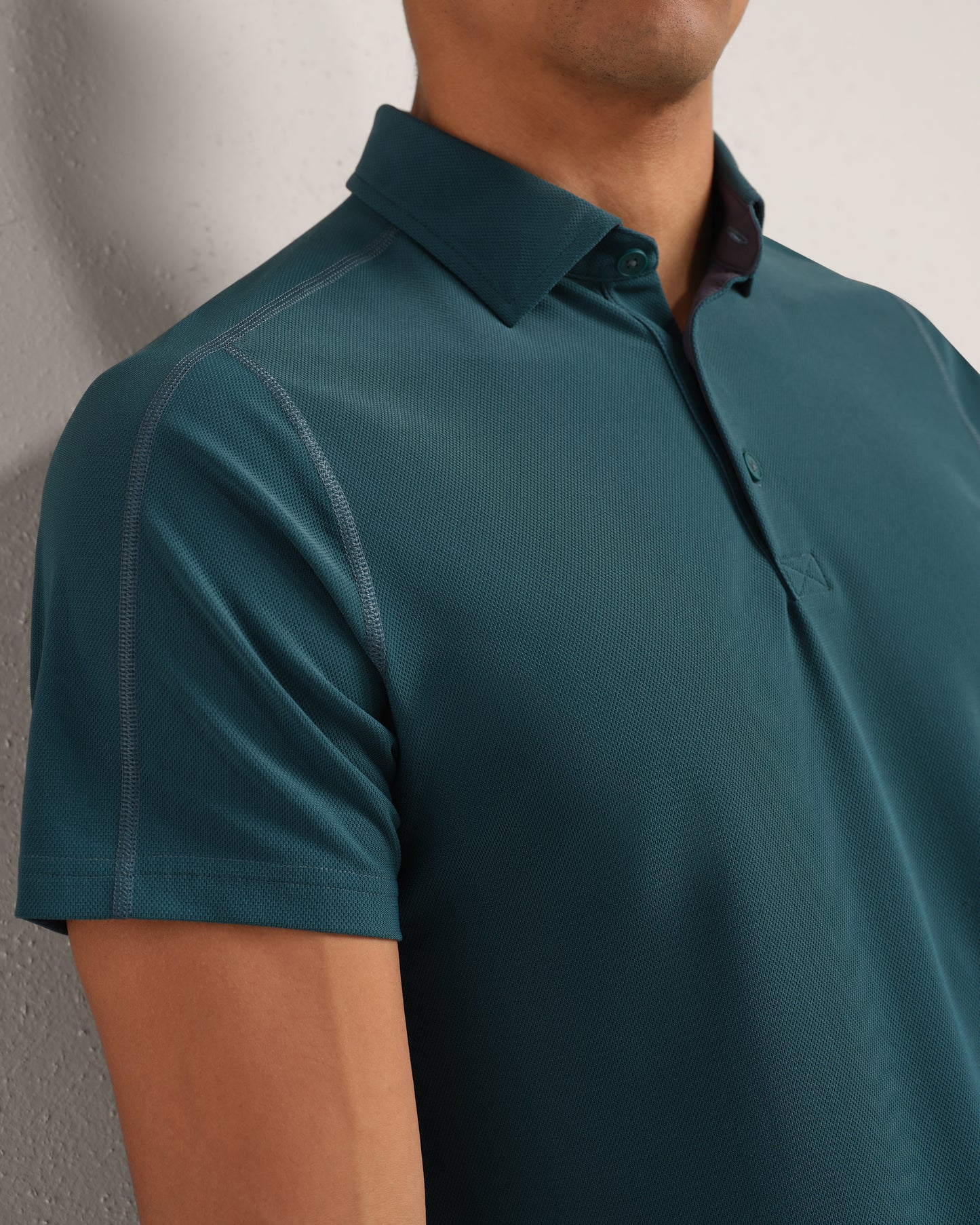 Rhone - Rigatta Pique Polo - Moss Green
