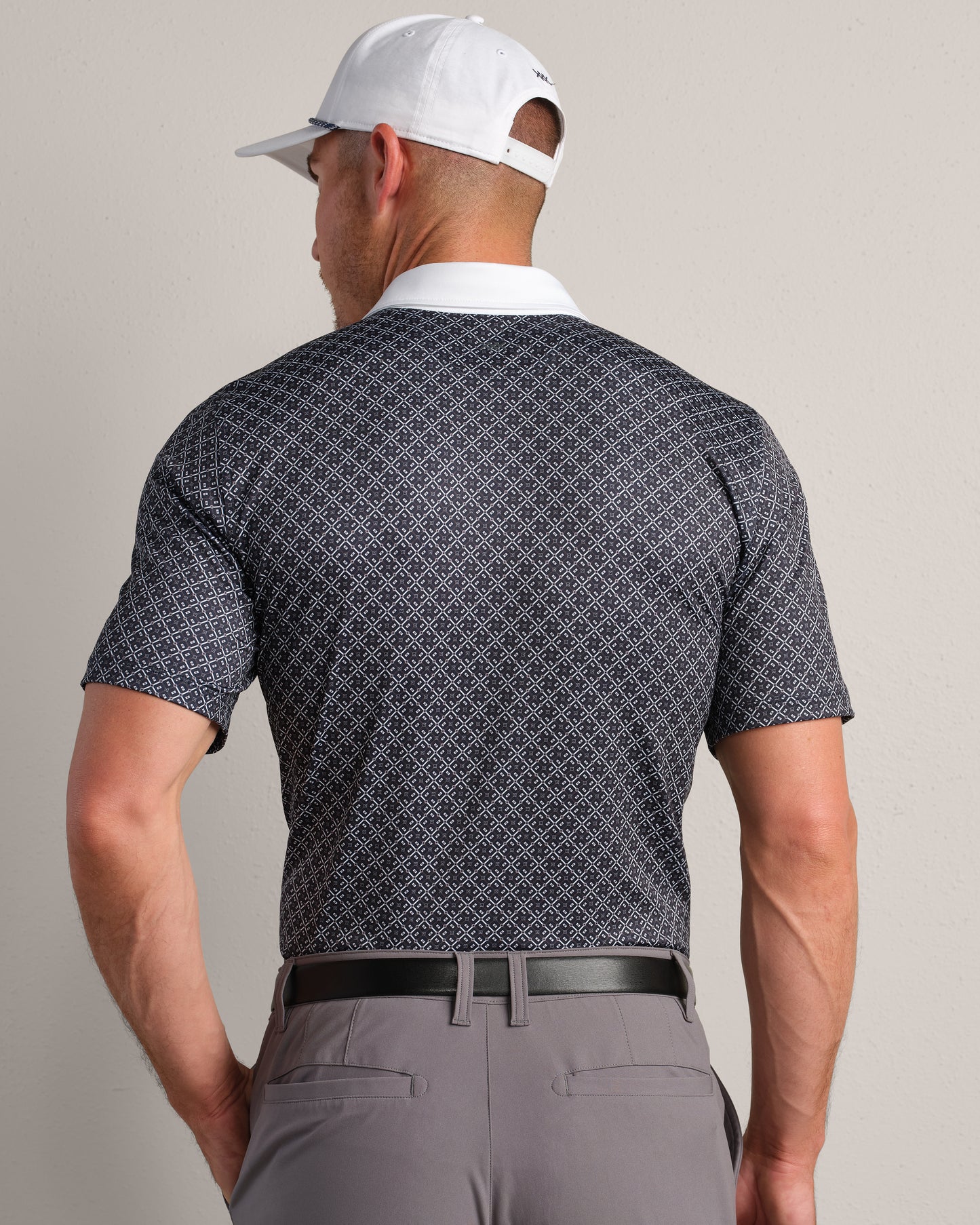 Rhone - Golf Sport Polo - True Navy Circle Geo
