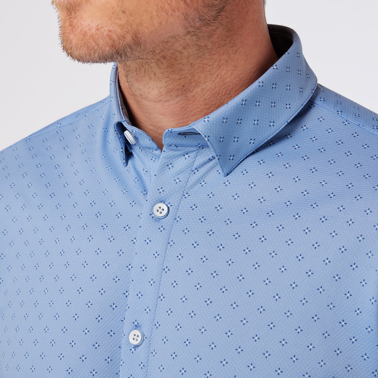 Mizzen + Main - Halyard SS Dress Shirt - Provence Dot Geo