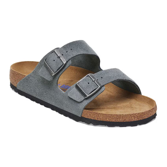 Birkenstock - Arizona Soft Footbed - Suede Leather - Basalt Gray