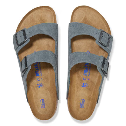Birkenstock - Arizona Soft Footbed - Suede Leather - Basalt Gray
