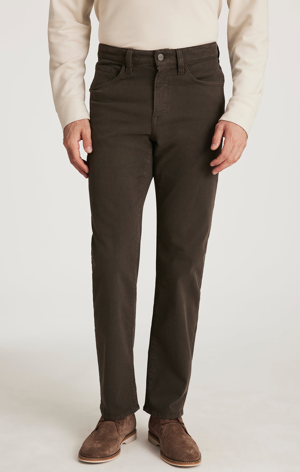 34 Heritage - Charisma Relaxed Straight Jeans - Brown Diagonal