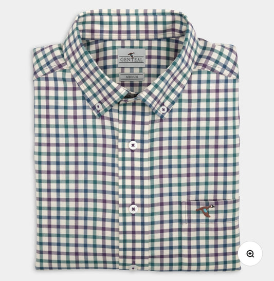 Genteal - Brighton Cotton Sport Shirt - Plum