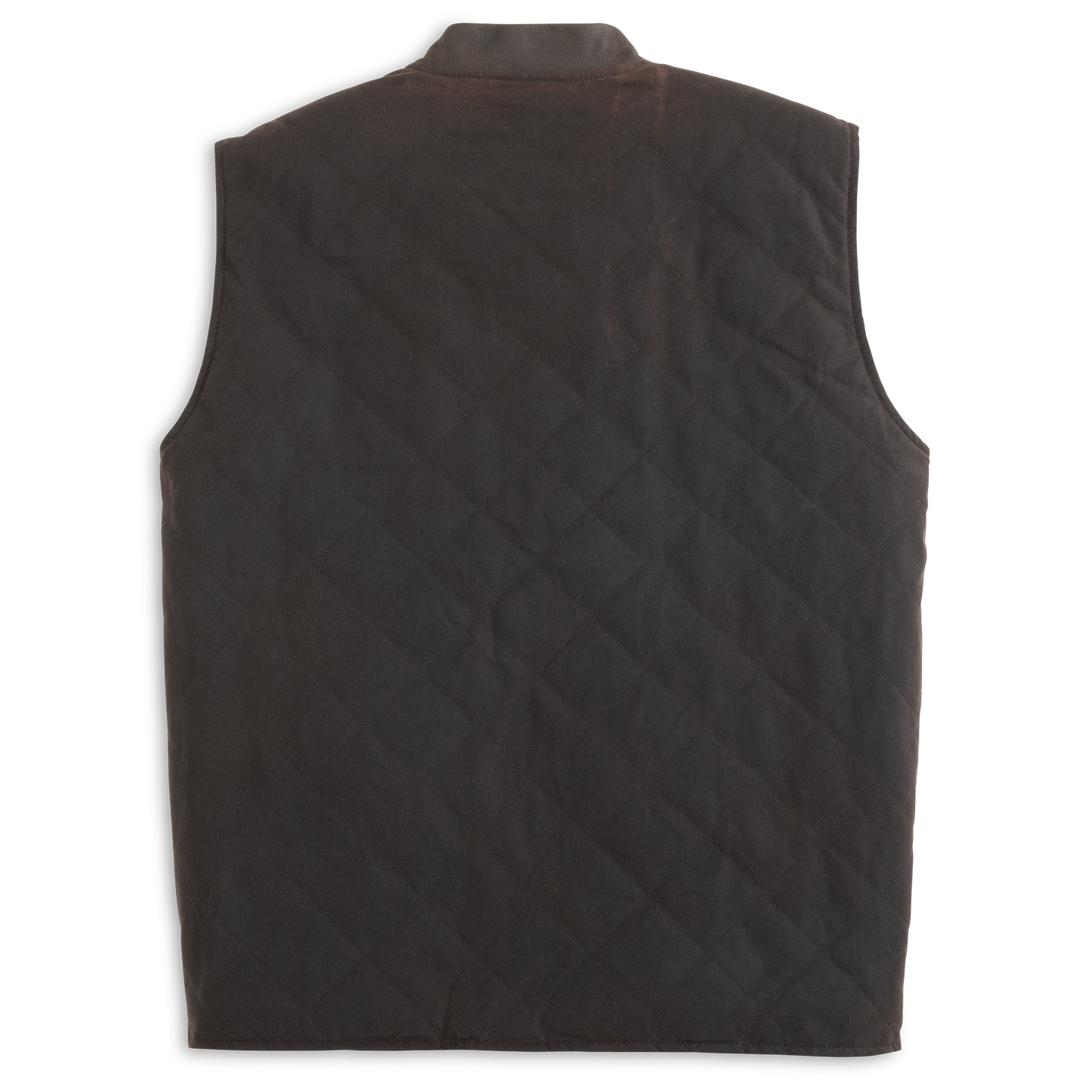 Genteal - Waxed Cotton Vest - Rustic Brown