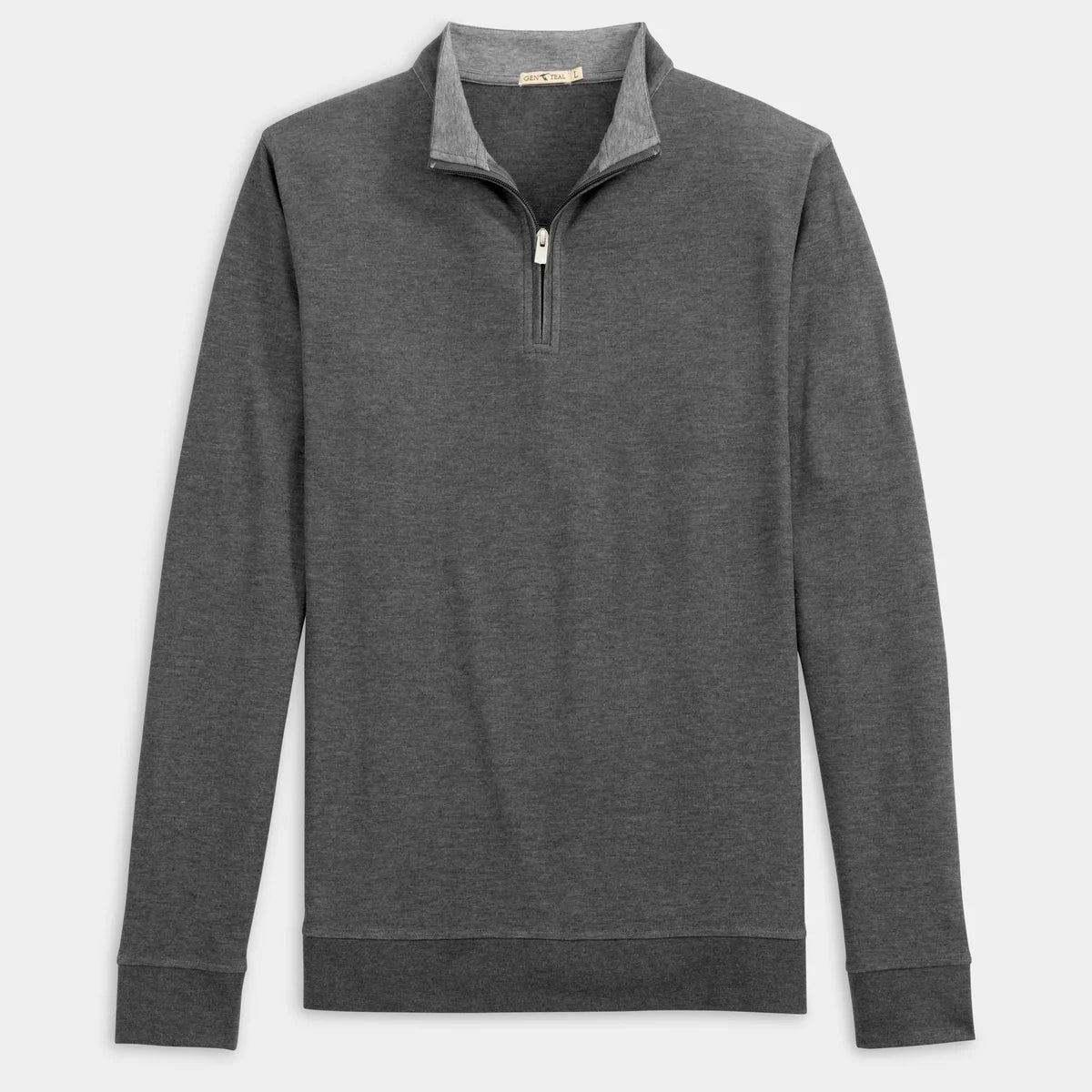 Genteal - Cotton Modal Quarter Zip - Charcoal