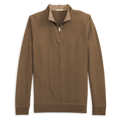 Genteal - Cotton/Modal Quarter Zip - Cigar