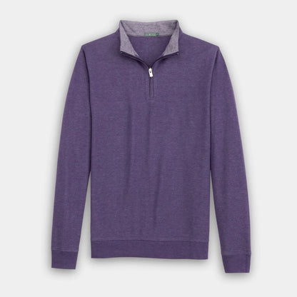 Genteal - Cotton/Modal Quarter-Zip - Mulberry
