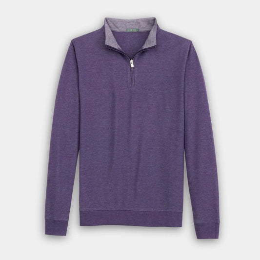 Genteal - Cotton/Modal Quarter-Zip - Mulberry