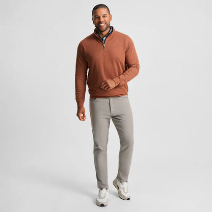 Genteal - Cotton/Modal Quarter-Zip - Adobo