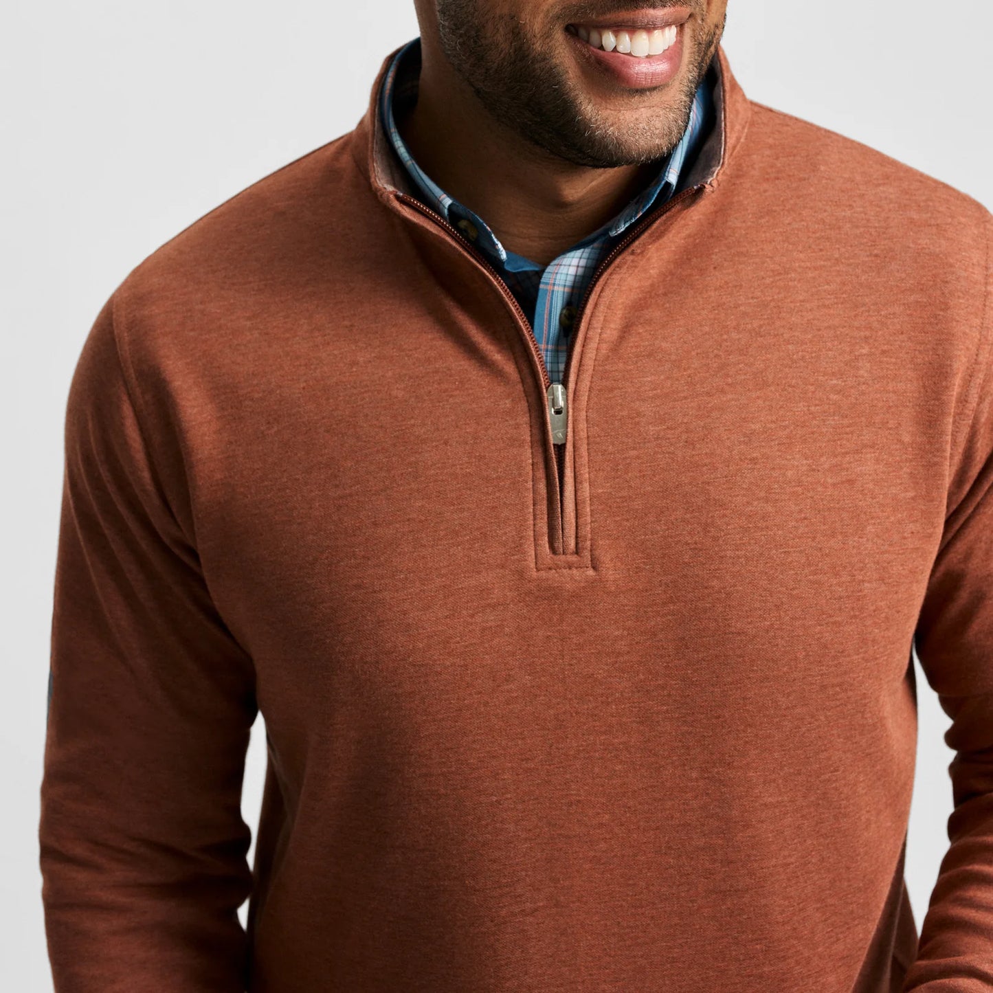 Genteal - Cotton/Modal Quarter-Zip - Adobo