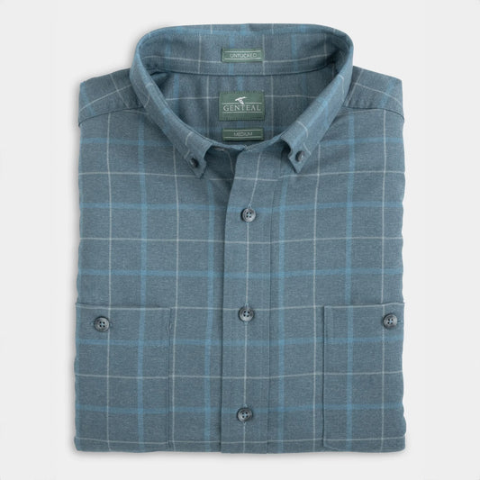 Genteal - Sawyer Untucked Performance Flannel - Quarry