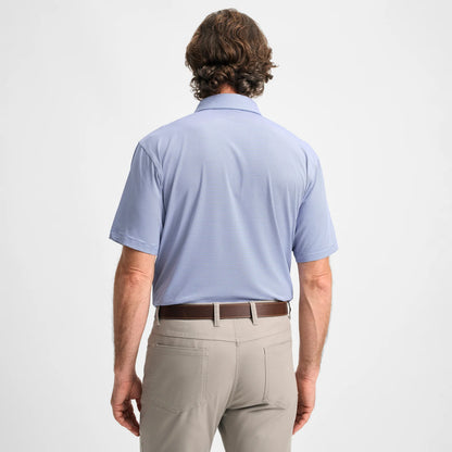 Genteal - Club Pinstripe Performance Polo - Navy
