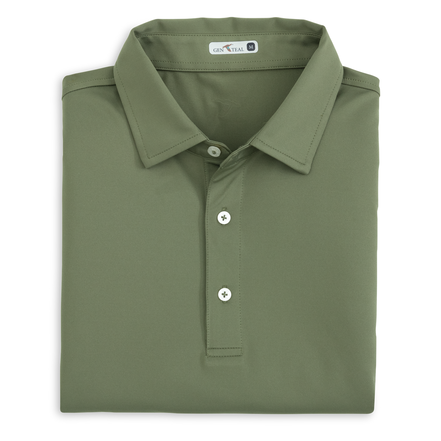 Genteal - Solid Performance Polo - Olive