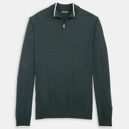 Genteal - Mattson Quarter Zip - Caviar