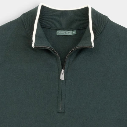 Genteal - Mattson Quarter Zip - Caviar