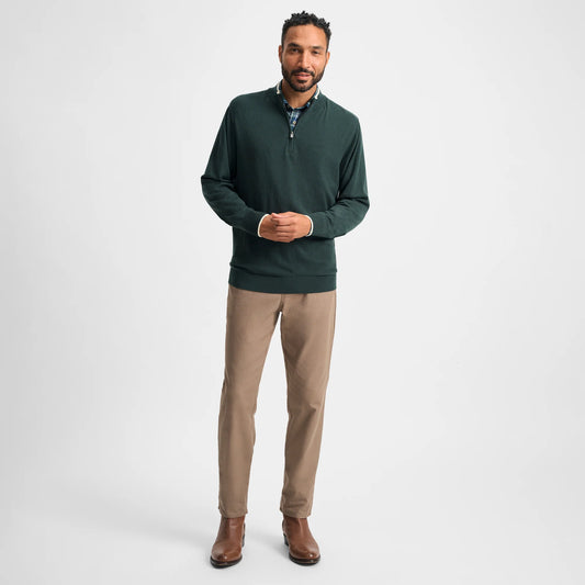 Genteal - Mattson Quarter Zip - Caviar