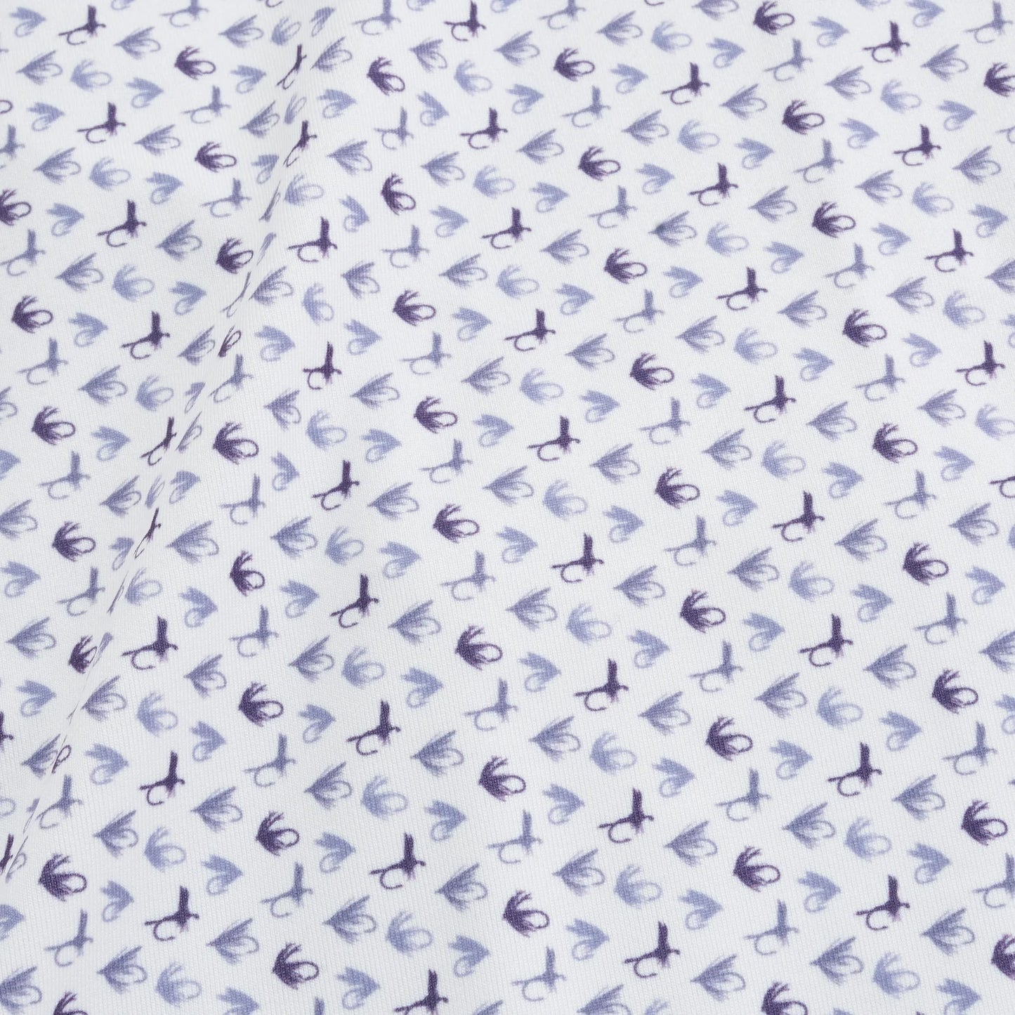 Genteal - Printed Performance Polo - Violet Flies
