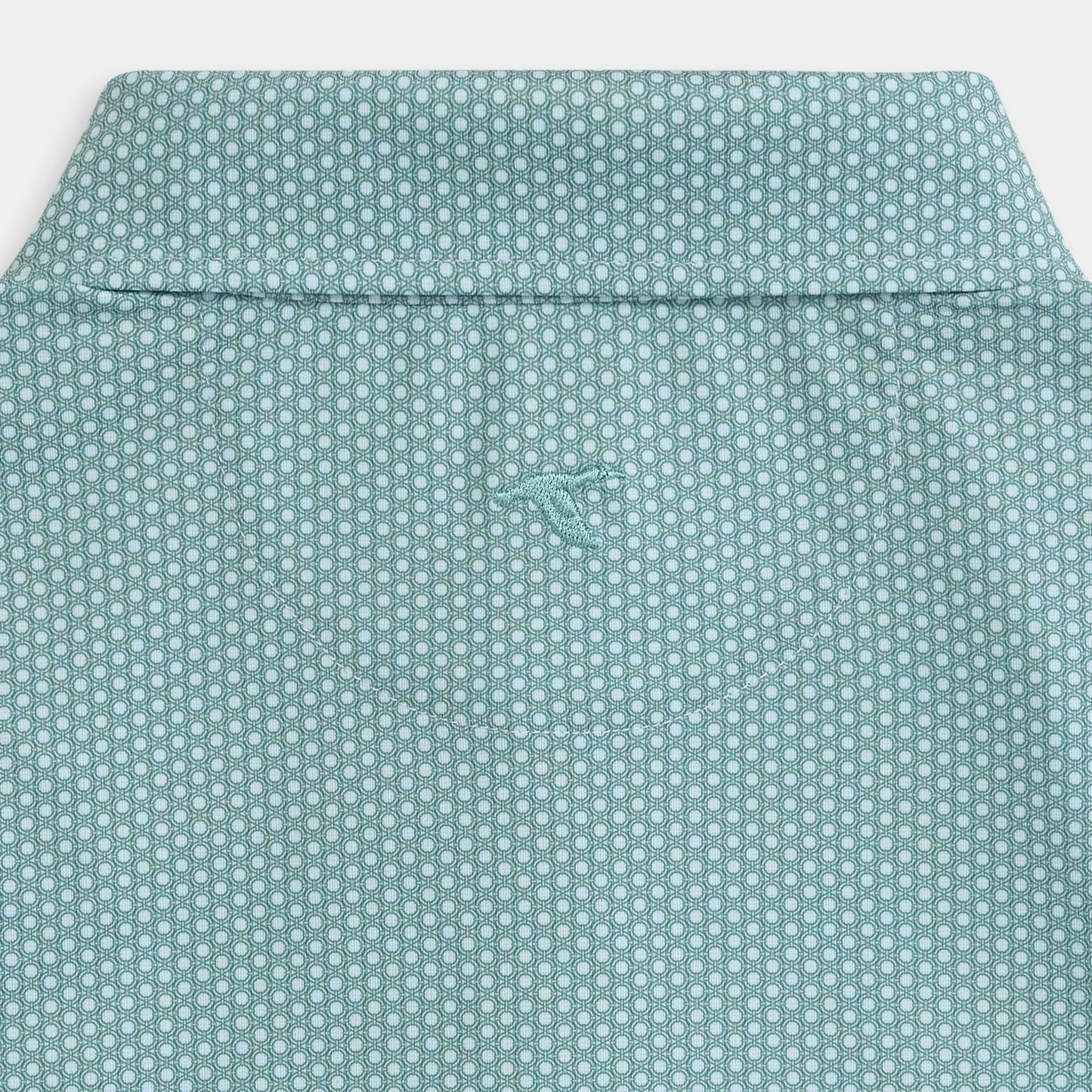 Genteal - Portview Printed Polo - Sea Mist