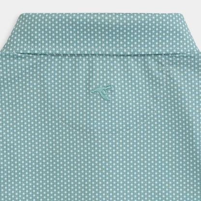 Genteal - Portview Printed Polo - Sea Mist