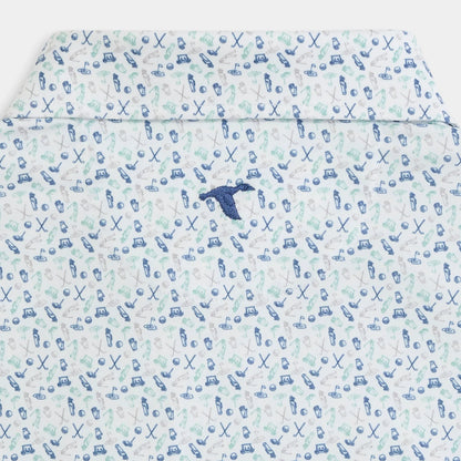 Genteal - Caddie's Choice Printed Polo - Green Bay