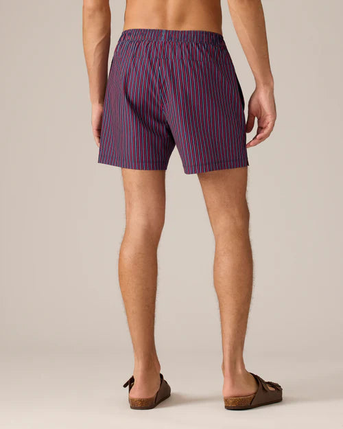 Rhone - R&R Trunk - Goji Berry/Navy/White Stripes - 5.5"