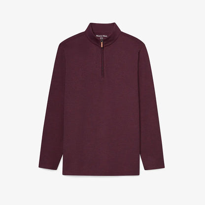 Mizzen + Main - KPI Quarter Zip - Wine Heather