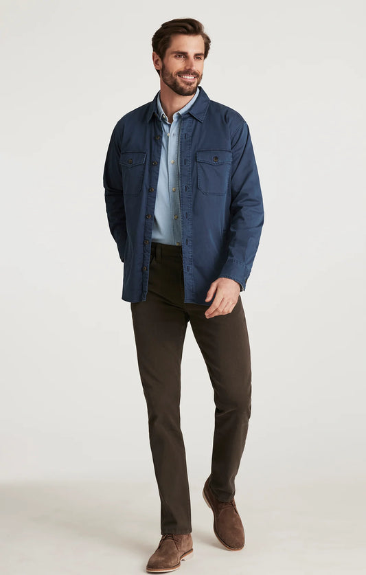 34 Heritage - Courage Straight Leg Pants - Brown Diagonal